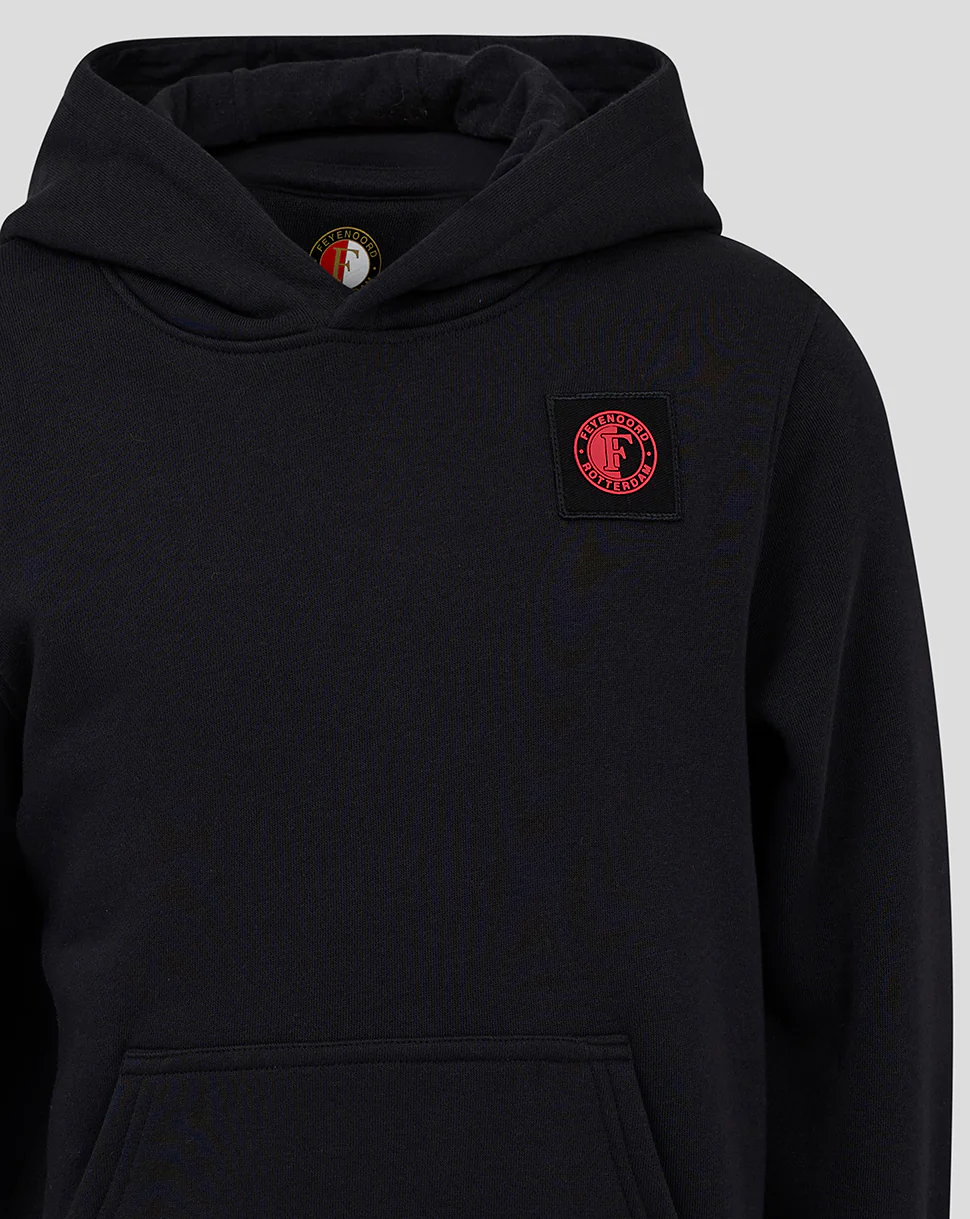 FEYENOORD CLASSIC HOODY - JUNIOR - ZWART - Image 4
