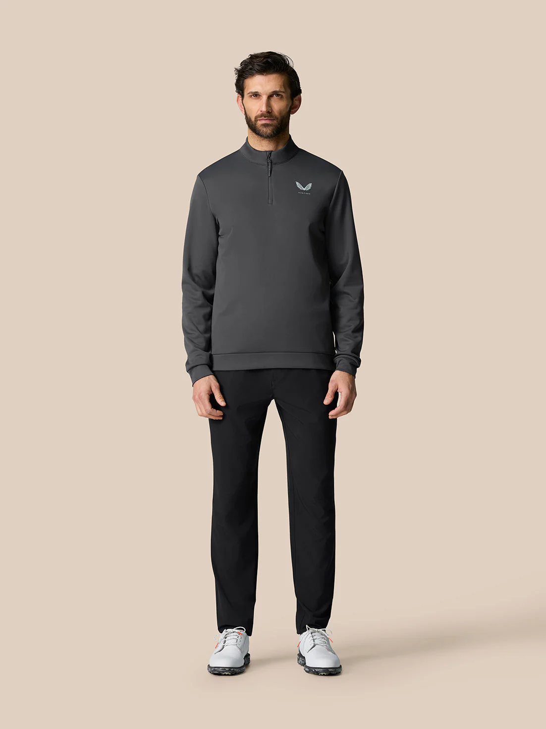 Golf Club Classic Halve Rits Top - Gunmetal - Image 6