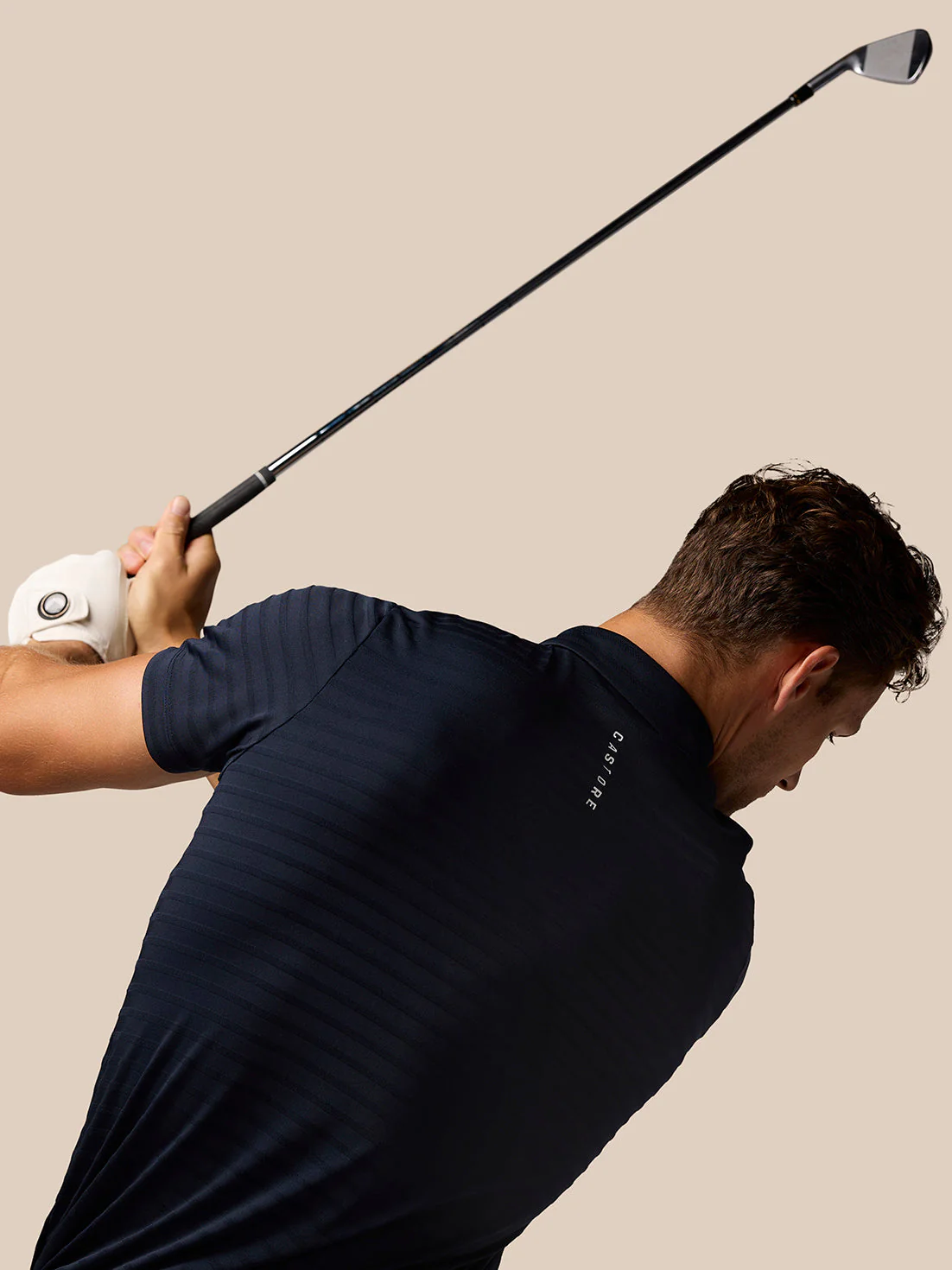 Golf Pinnacle Pique Gestreepte Polo - Mannen - Marineblauw - Image 3